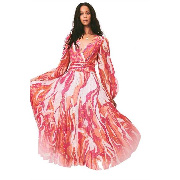 NEW ROCOCO SAND emily long dress in pink - Picture 3 of 3